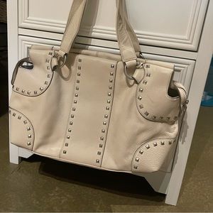 Beige leather BCBG Purse